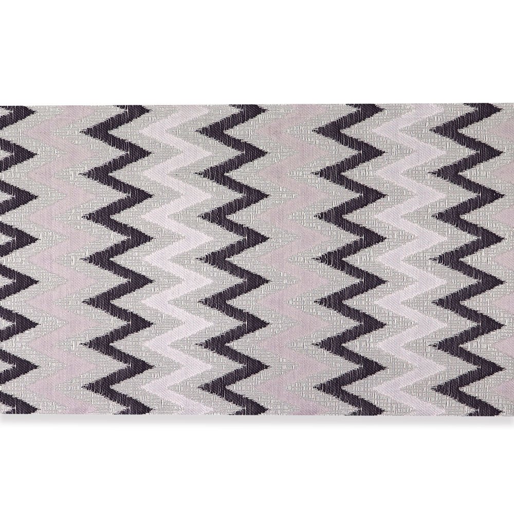 西陣袋帯（山路文）：グレー×紫