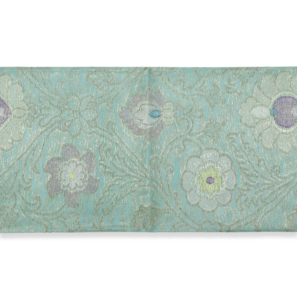 西陣夏袋帯『花装飾文』【帯屋捨松】