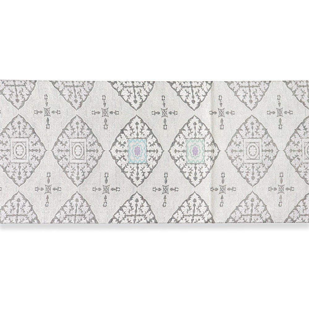 桃皮染め西陣袋帯(華菱)『綾形』【吉村織物】