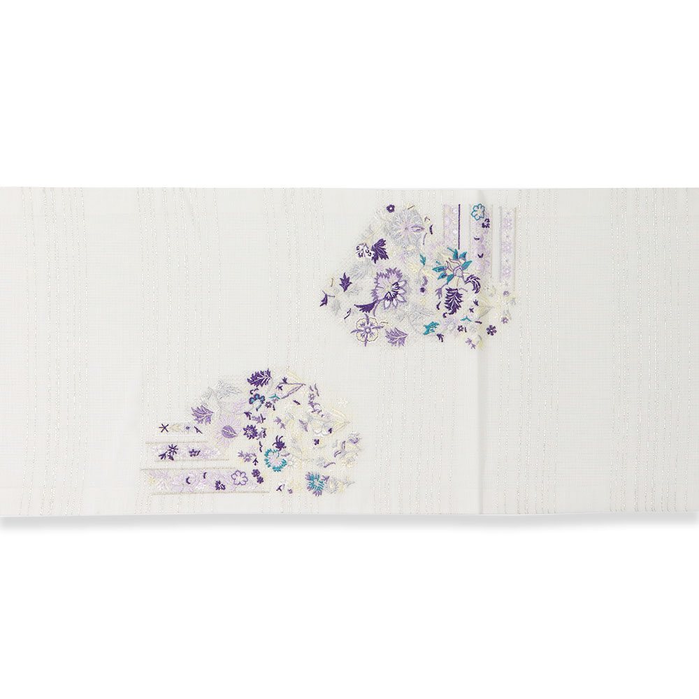 刺繍袋帯(幾何更紗)