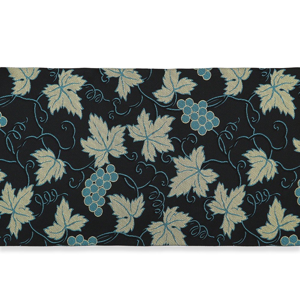 西陣御召地九寸名古屋帯(葡萄唐草)