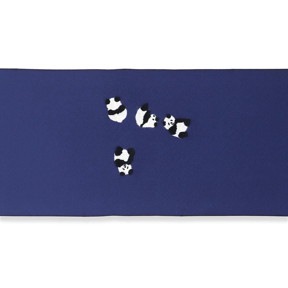 刺繍九寸名古屋帯(パンダ)