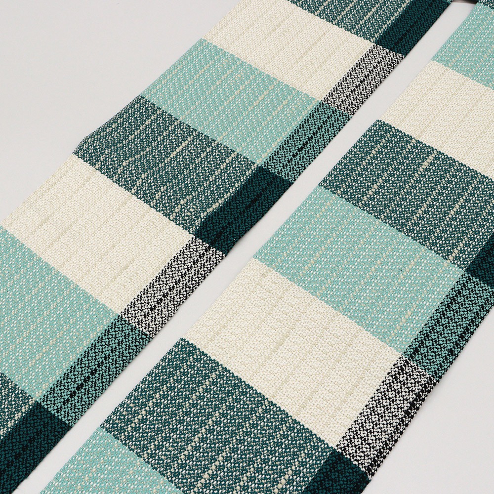 米沢四寸帯(ブロック)『ざっくり』【近賢織物】