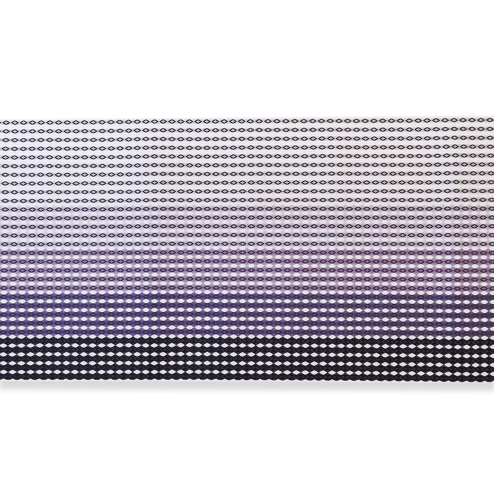 博多八寸名古屋帯：紫『縞彩美』【大倉織物】
