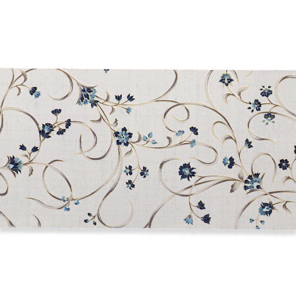 牛首八寸名古屋帯(花唐草)【白山工房×岡重】