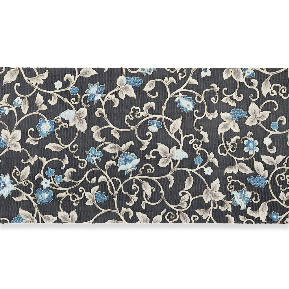 牛首八寸名古屋帯(葡萄更紗)【白山工房×岡重】