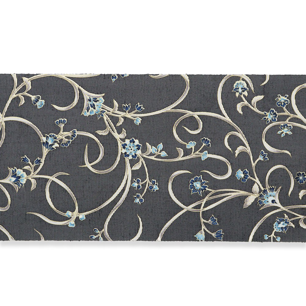 牛首八寸名古屋帯(花唐草)【白山工房×岡重】