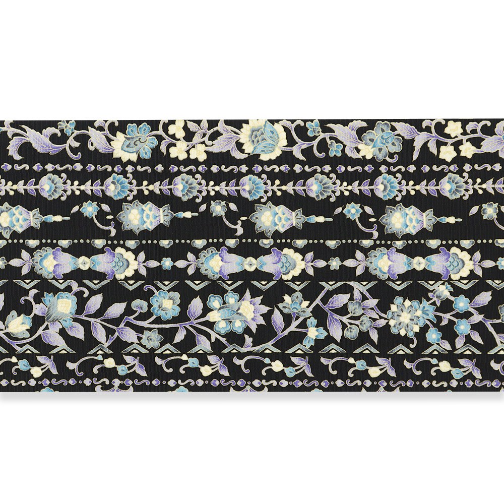 牛首八寸名古屋帯(更紗間道)【白山工房×岡重】