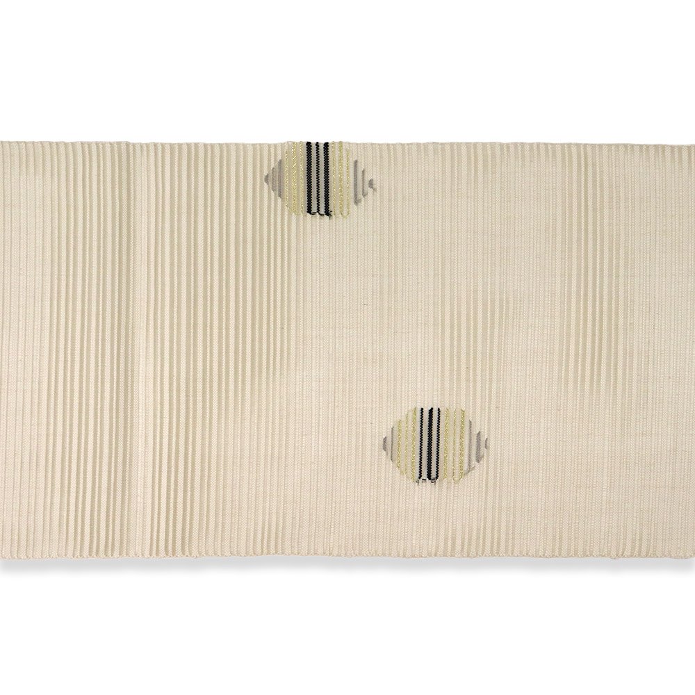 新品 仕立て上がり夏八寸名古屋帯(亀甲)