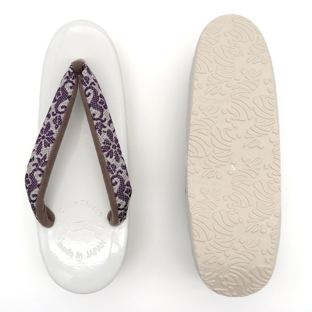 博多織カフェ草履(花唐草)【カレンブロッソ】