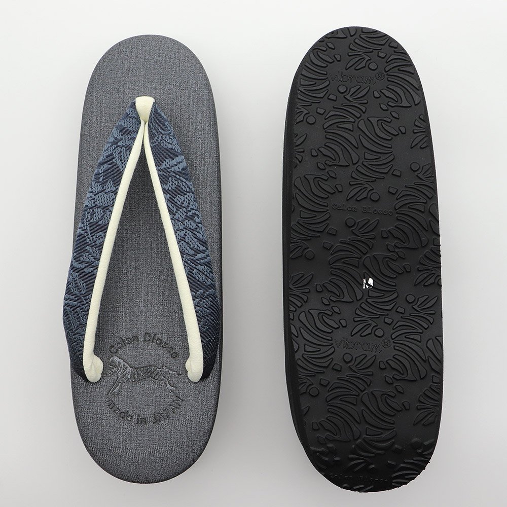 博多織カフェ草履(花唐草)【カレンブロッソ】