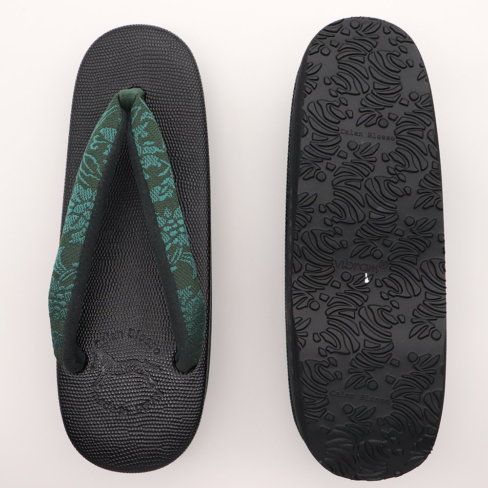 博多織カフェ草履(花唐草)【カレンブロッソ】