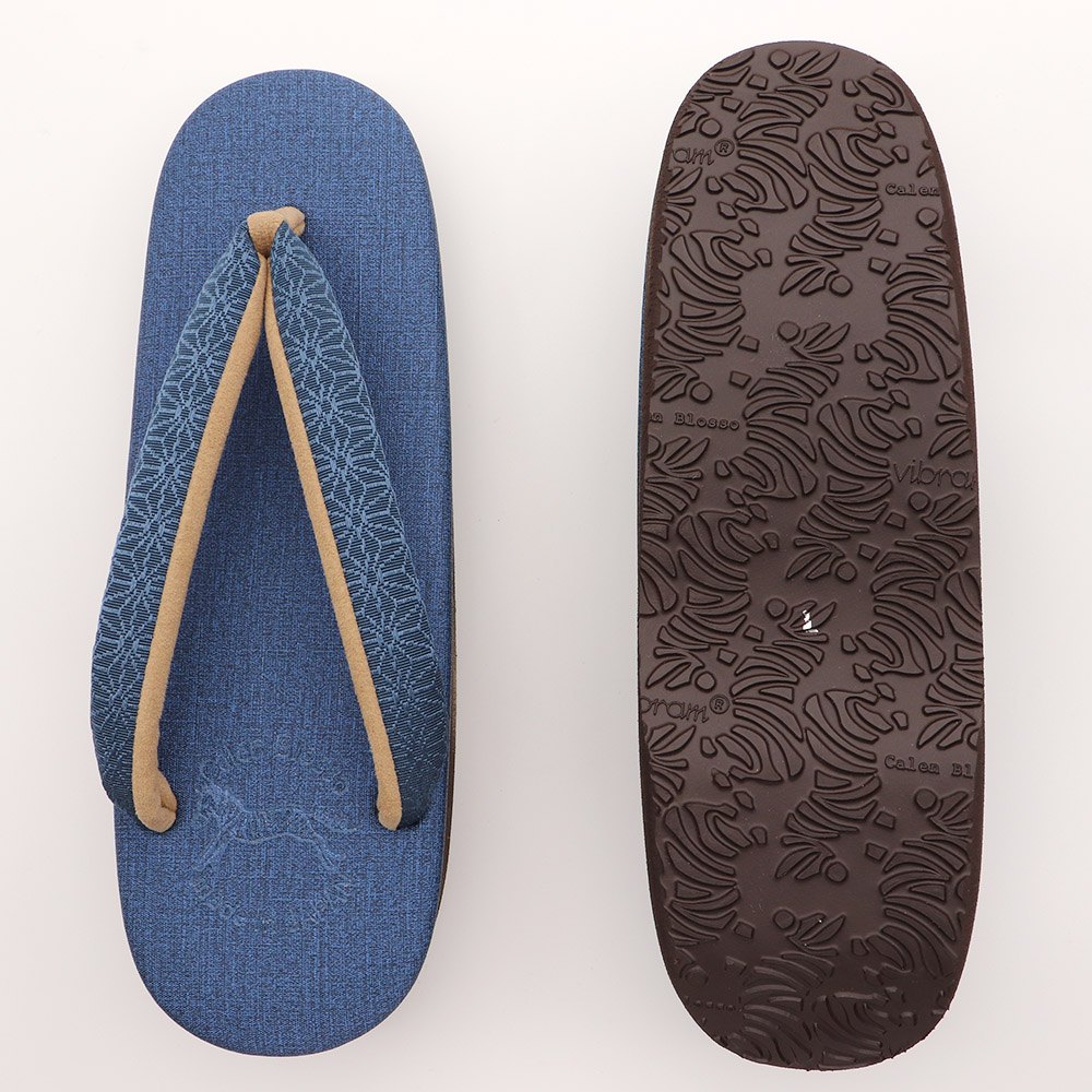 博多織カフェ草履(麻の葉)【カレンブロッソ】