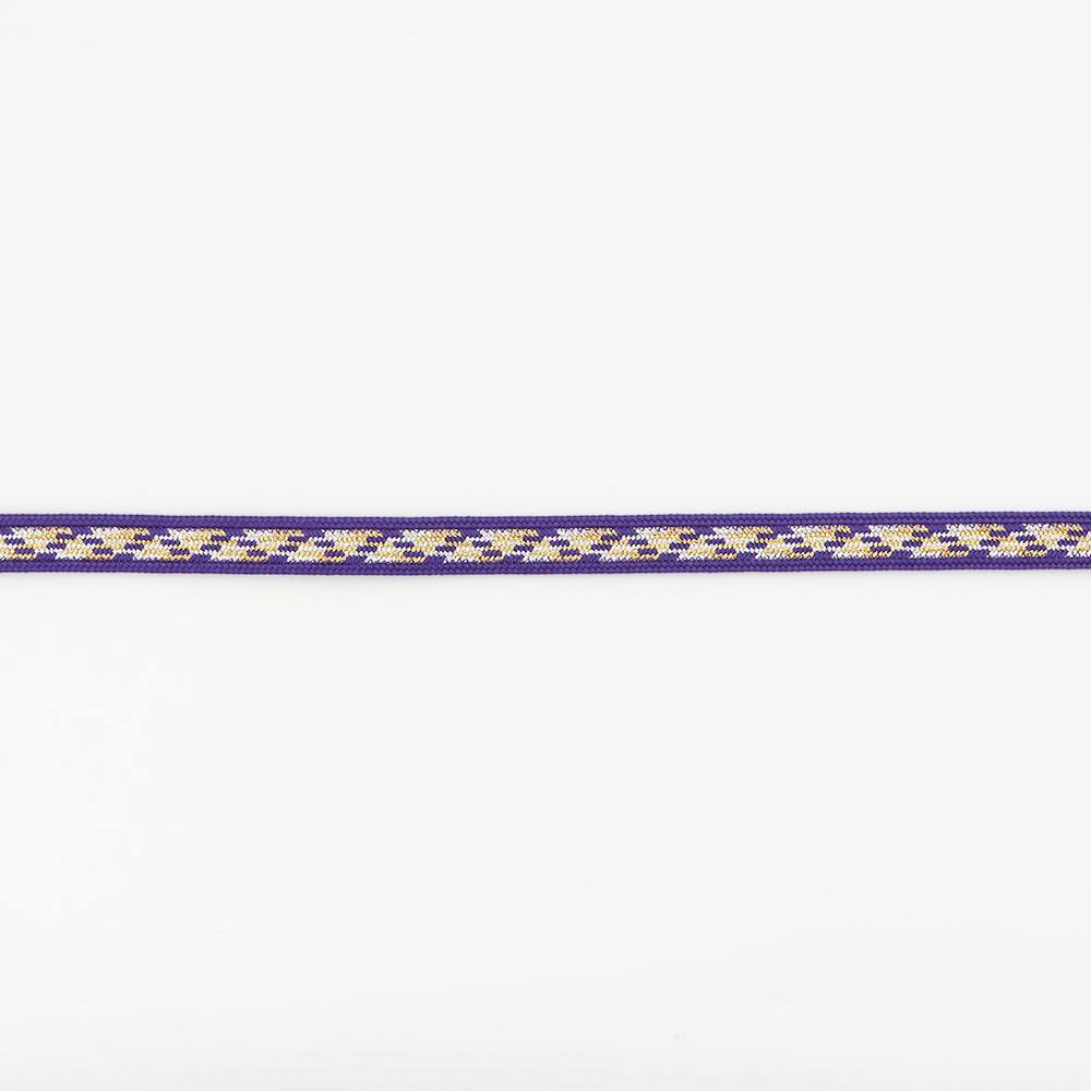 変わり高麗組み帯締(金銀入り山路)『江戸組紐』【五嶋紐】