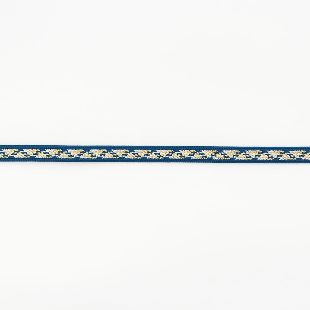 変わり高麗組み帯締(金銀入り山路)『江戸組紐』【五嶋紐】