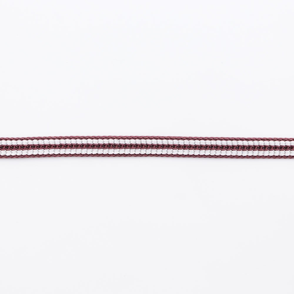 平源氏レース組み撚り房帯締(バイカラー)【加藤萬】