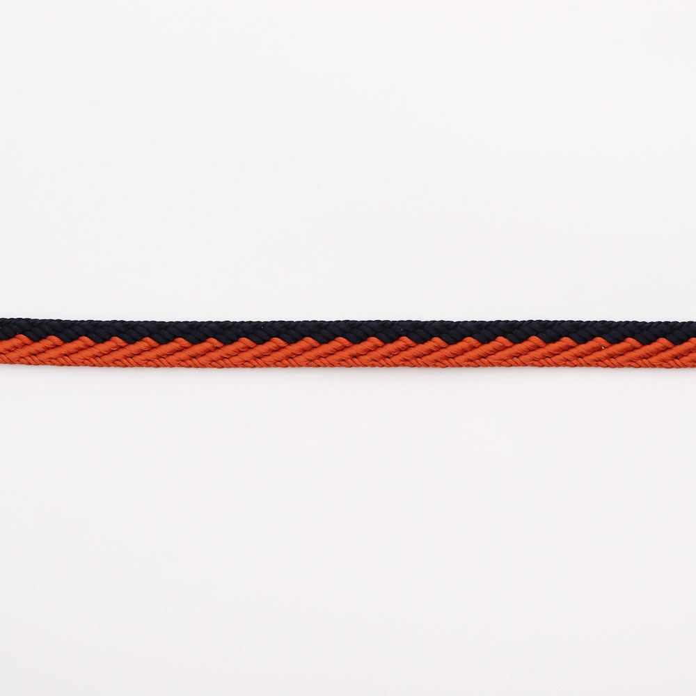 平組み帯締(片分け二色)【大原商店】