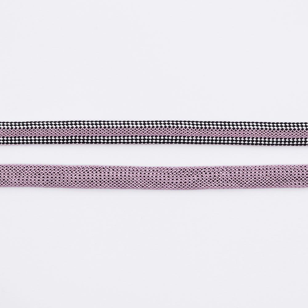 昼夜平唐組み撚り房夏帯締(片胴ライン)【加藤萬】