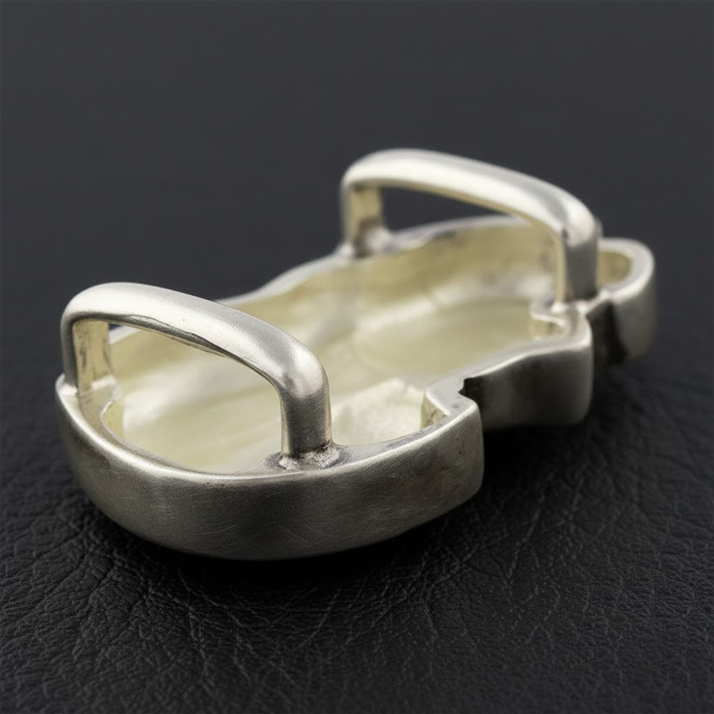 真鍮製帯留(眠り猫)【大原商店】