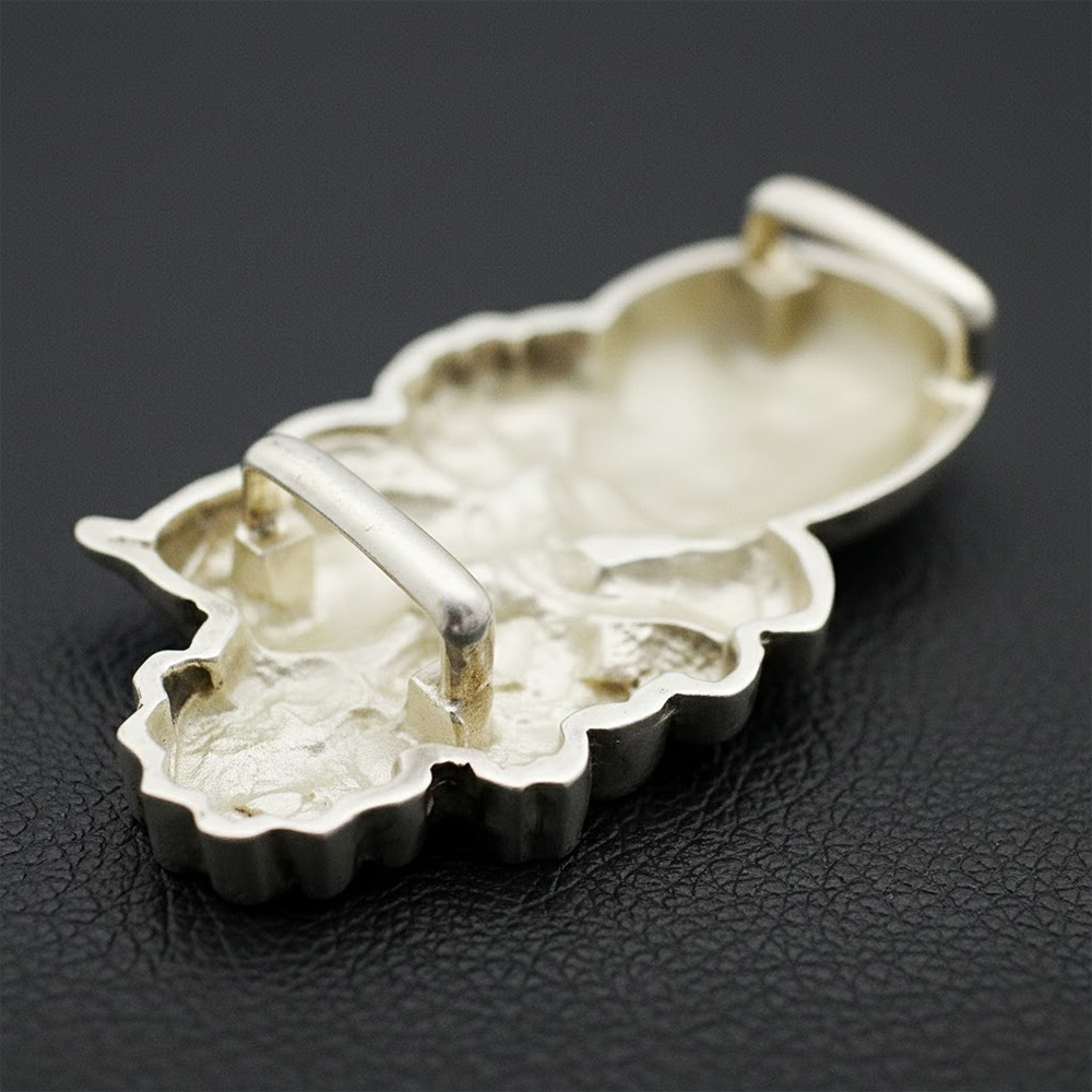 銀製帯留(ひょうたんに花)【大原商店】