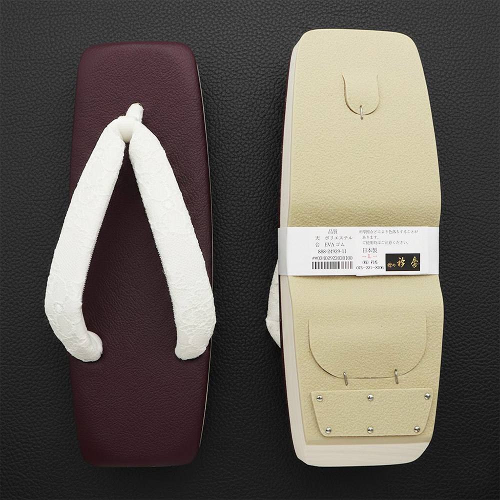 スクエア草履(レース)【衿秀】