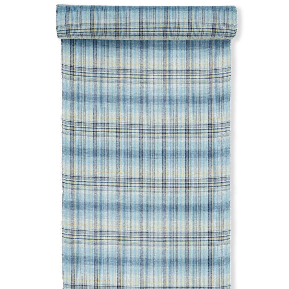 夏伊那紬(格子)【久保田織染】