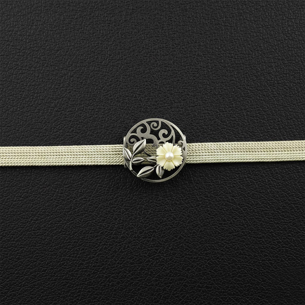 帯留(撫子)【大原商店】