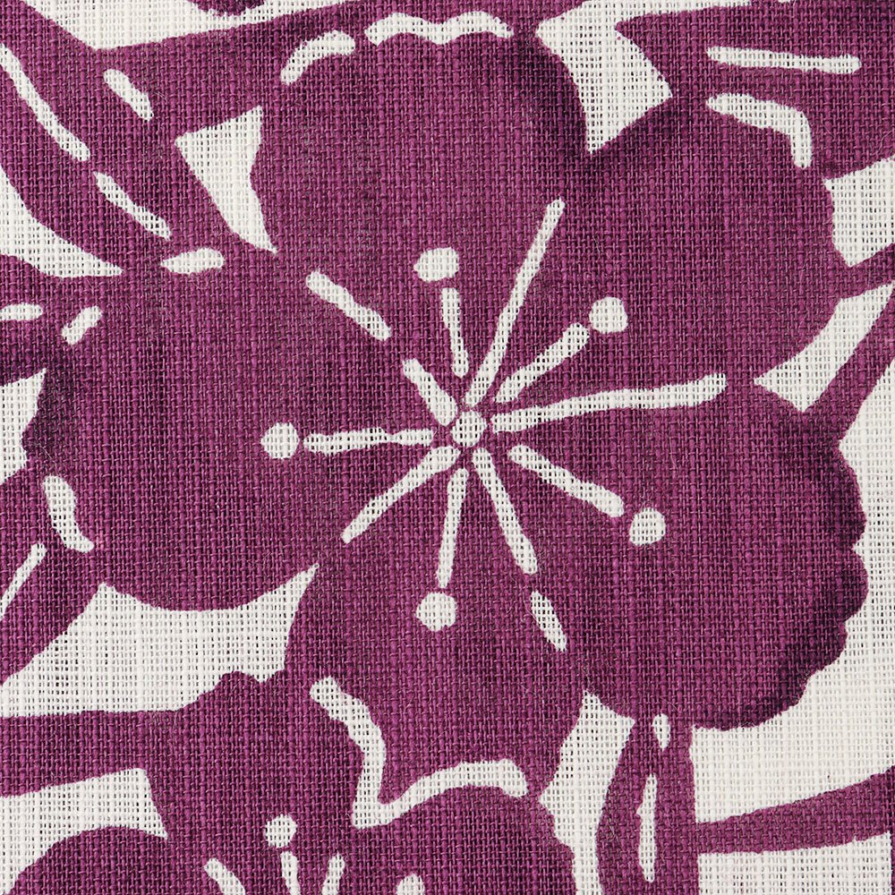 浴衣（和花）：赤紫