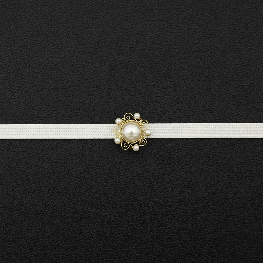 パール帯留(花環)『花しおり』【大原商店】