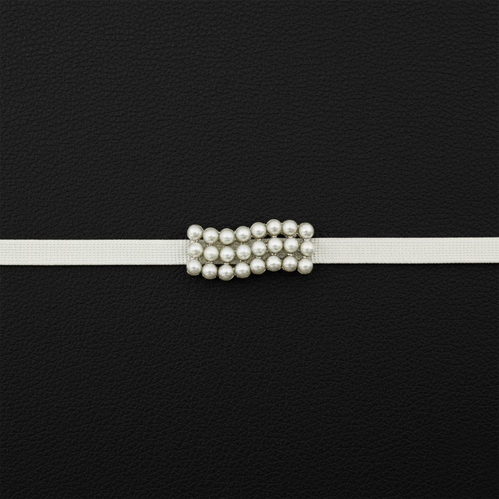 パール帯留(三連ウェーブ)『花しおり』【大原商店】