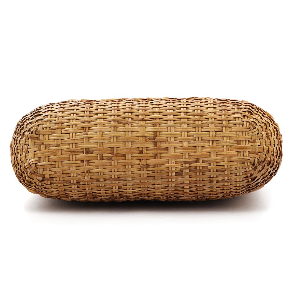 巾着付きラタンバッグ