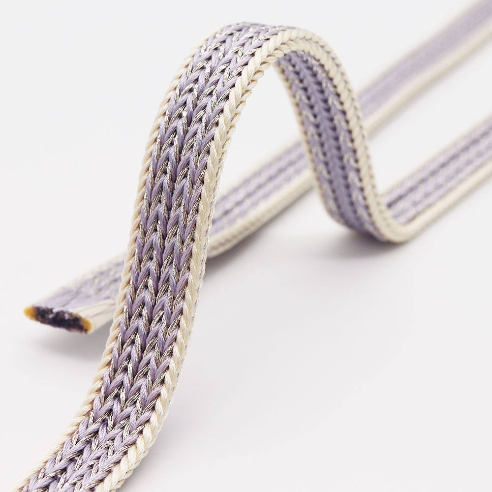 耳付き三分紐帯締(銀通し/山路)『花しおり』【大原商店】