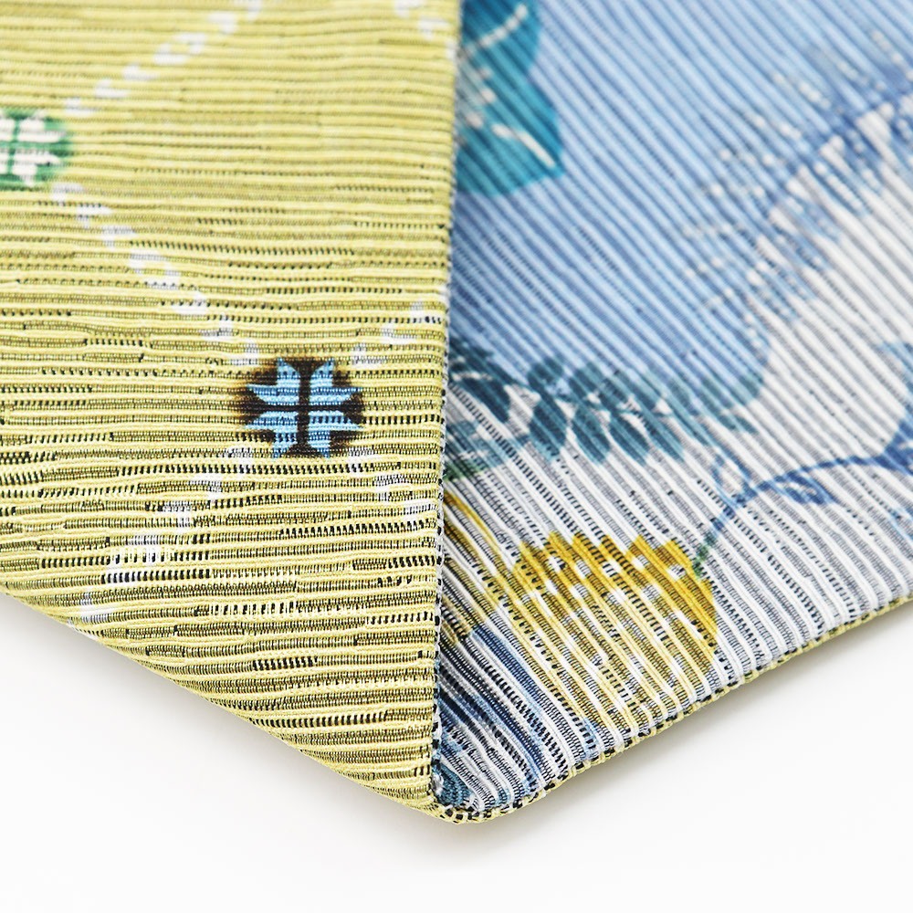 仕立て上がりリバーシブル半巾帯(風のカンパニュラ)【召しませ花】