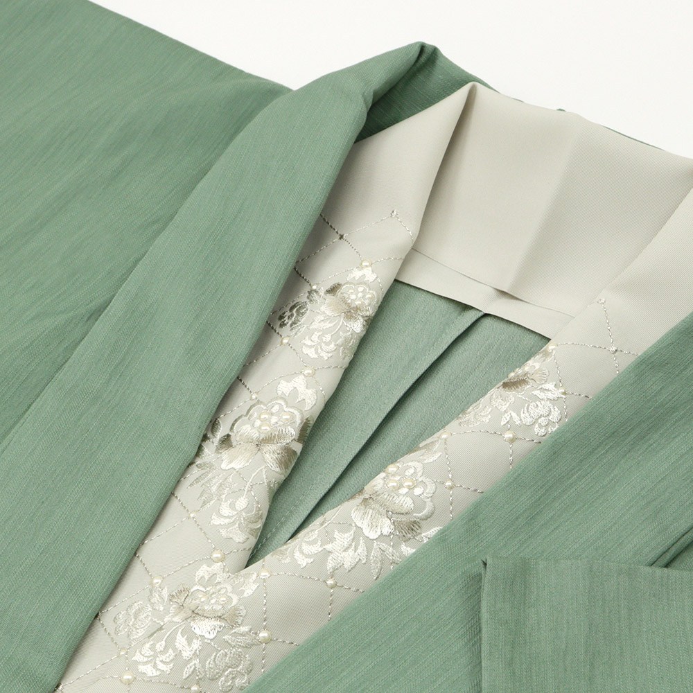 刺繍半衿(キルティングフラワー)【和風館ICHI×いち利モール】