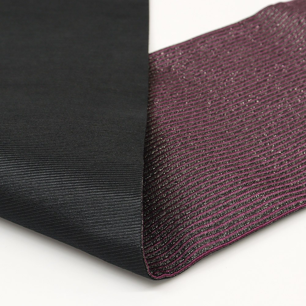 仕立て上がり小袋帯(ラメストライプ)