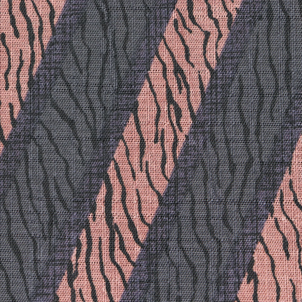 洗える着物(斜め縞にゼブラ)『月華美人』【東レセオα】