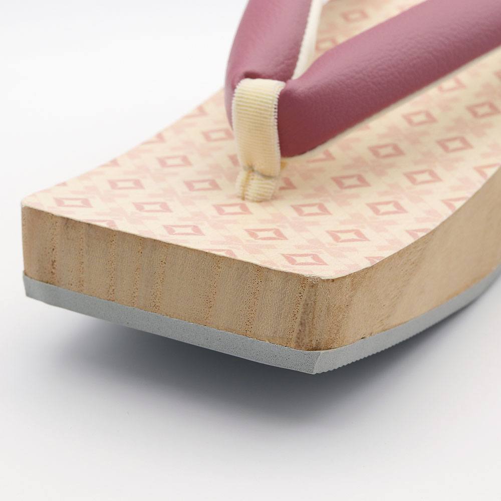 スクエア下駄(菱繋ぎ)『彩小径』