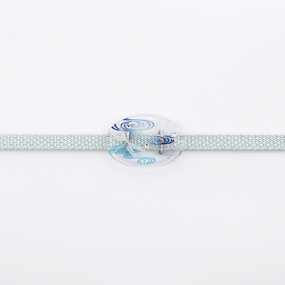 透かし帯留(観世水/蜻蛉)『花しおり』【大原商店】