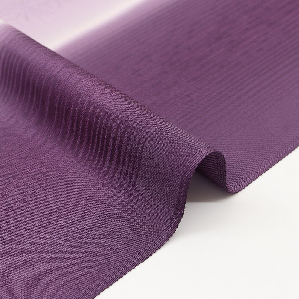 縦ぼかし帯揚 (麻の葉/縞地紋)