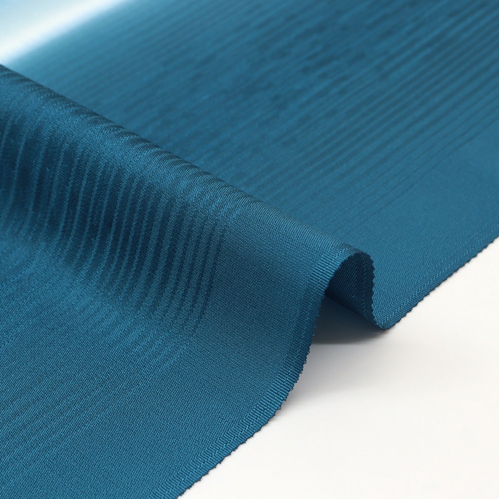 縦ぼかし帯揚 (麻の葉/縞地紋)