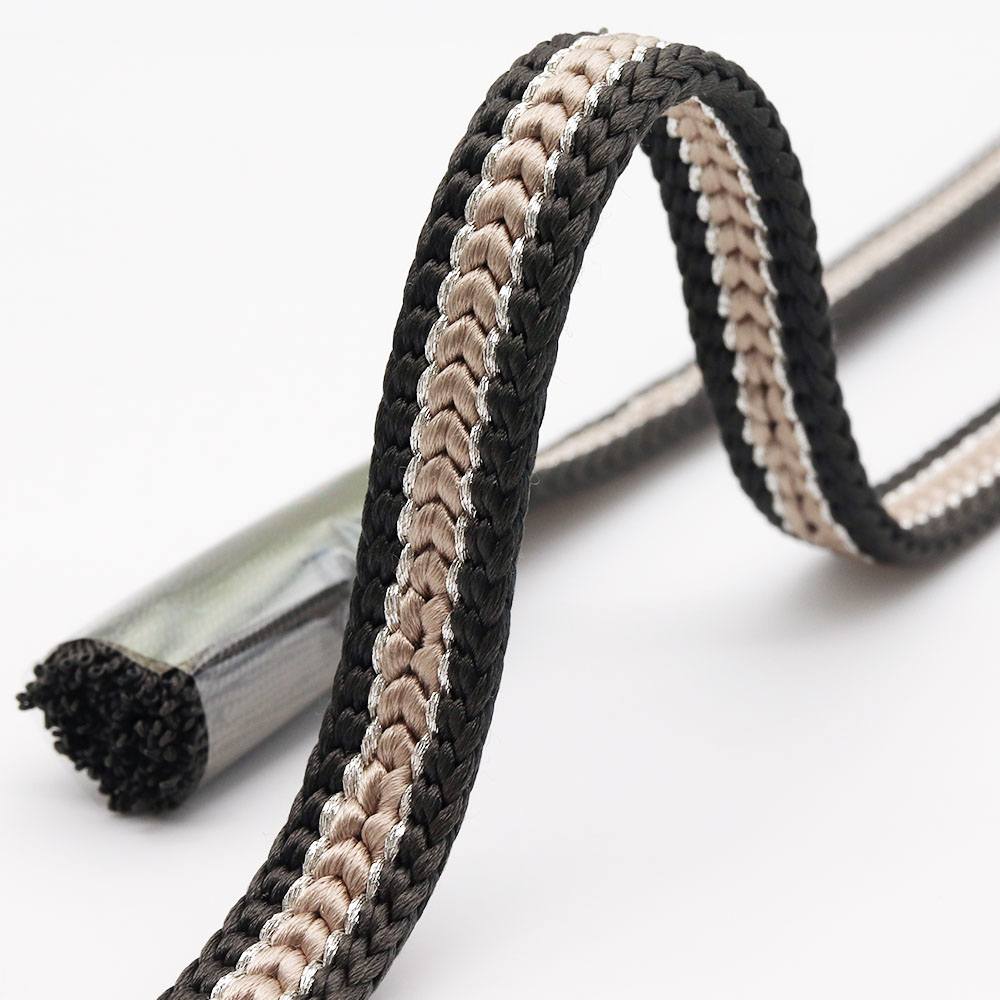 変わり平源氏組み撚り房帯締(小花)『花やわらぎ』