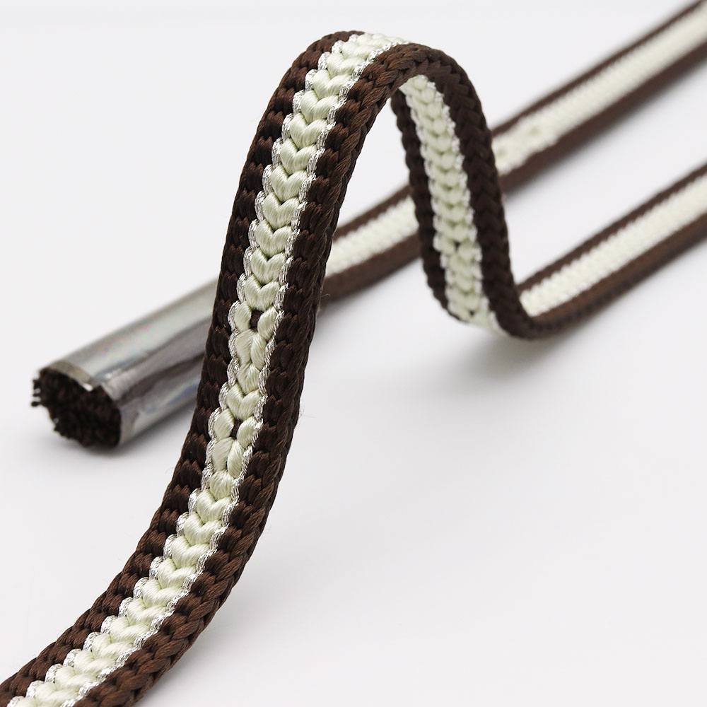 変わり平源氏組み撚り房帯締(小花)『花やわらぎ』