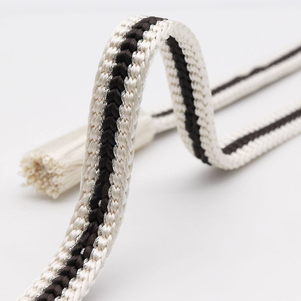 変わり平源氏組み撚り房帯締(小花)『花やわらぎ』