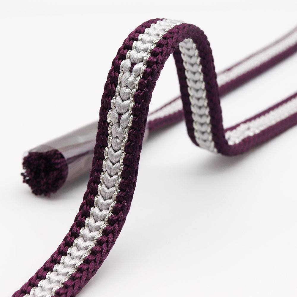 変わり平源氏組み撚り房帯締(小花)『花やわらぎ』