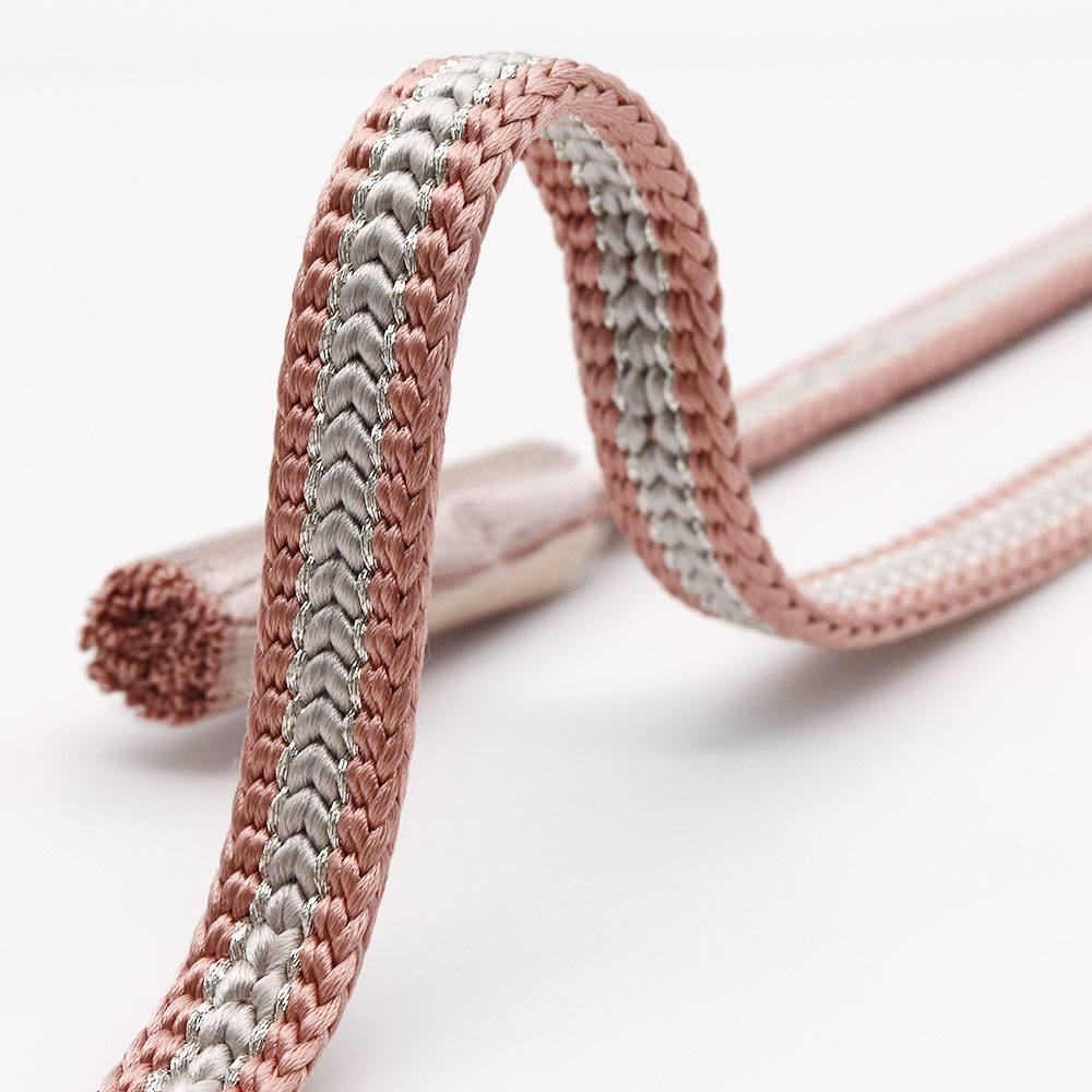 変わり平源氏組み撚り房帯締(小花)『花やわらぎ』