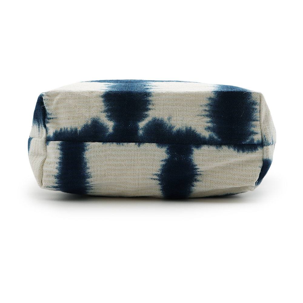 藍染めミニトートバッグ(格子)