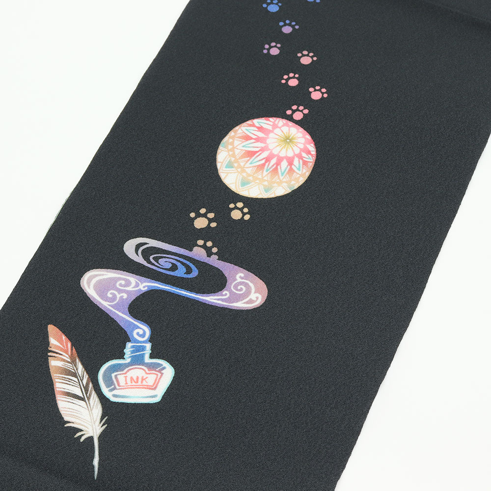 シルジェリー半衿 (猫の手紙)『hitoshio』【ブンラク】