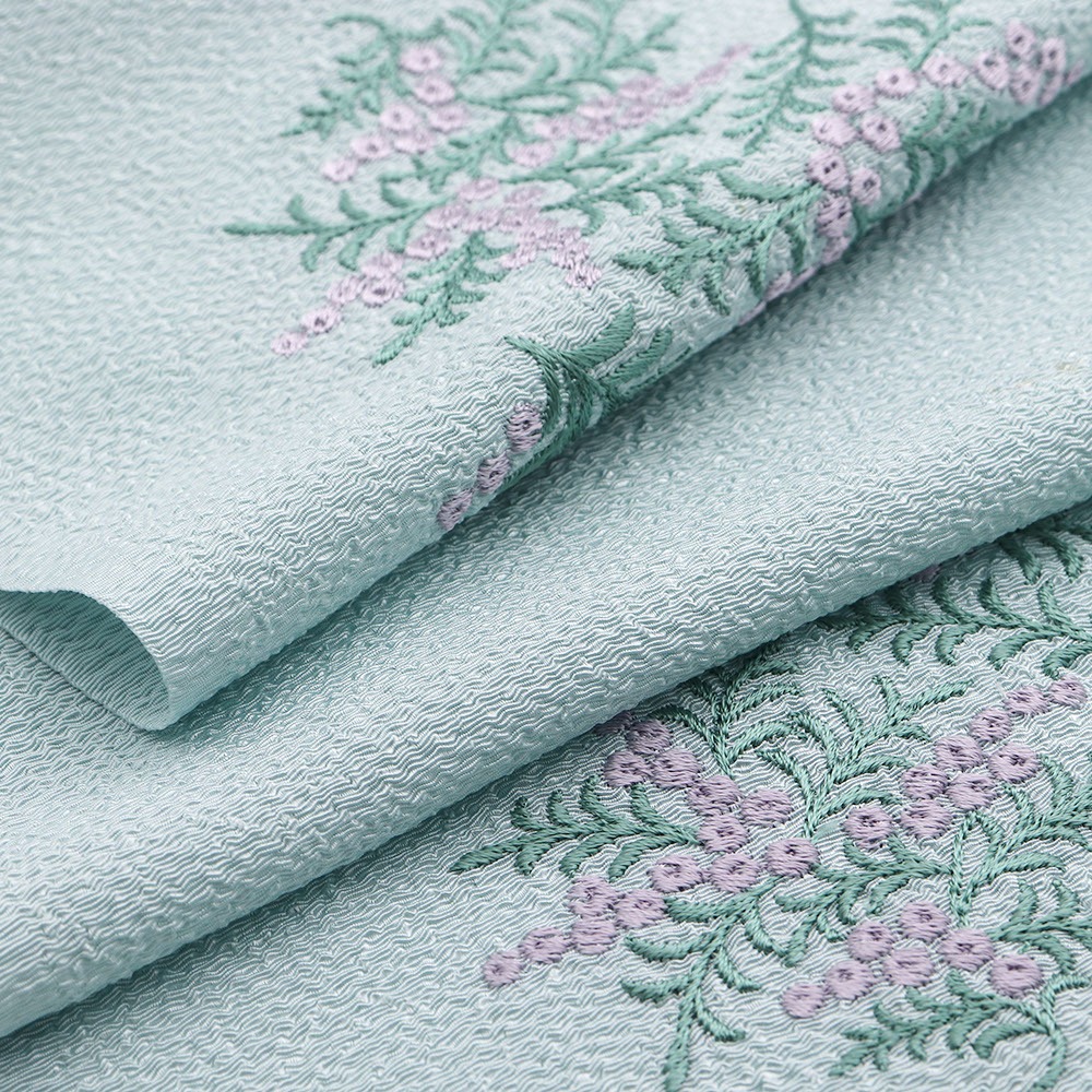 刺繍半衿(ミモザ)【いち利モールオリジナル】