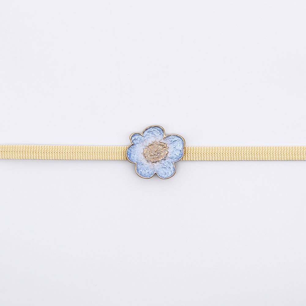 真鍮帯留(フラワー)