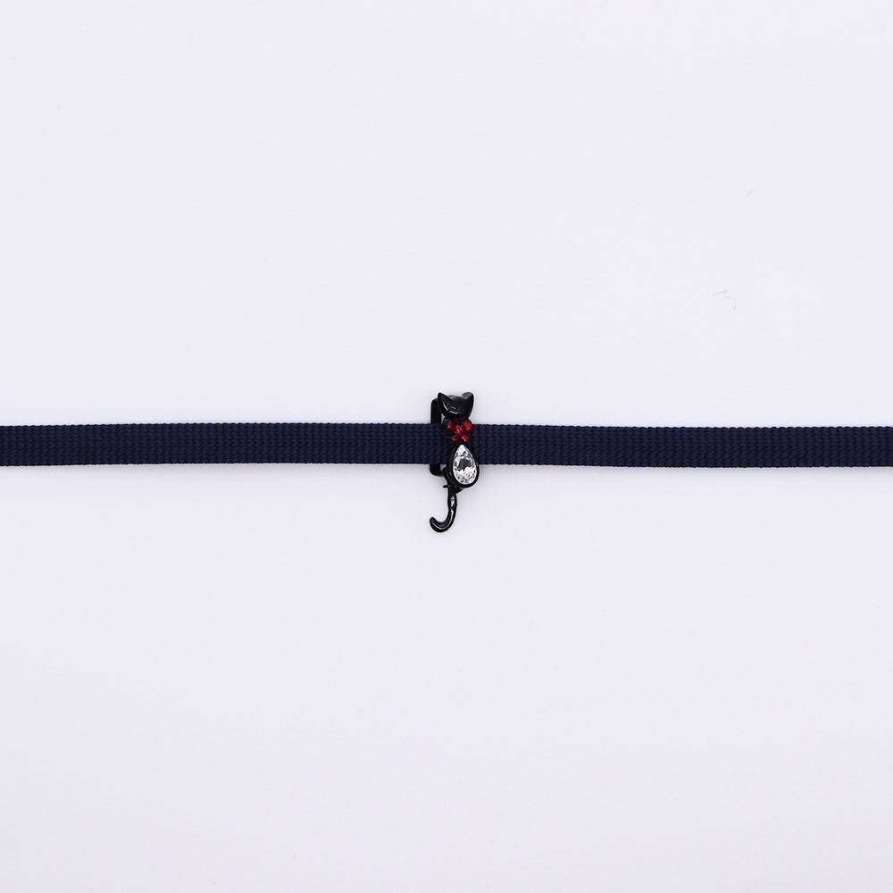 真鍮帯留(ゆらゆら猫しっぽ)